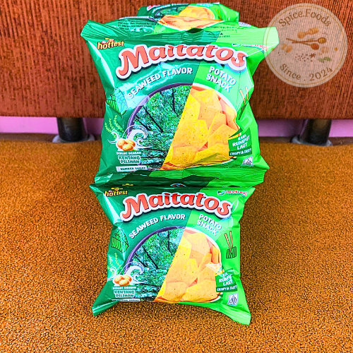 

Maitatos Potato Snack Rasa Rumput Laut 1 Renceng Isi 10 @ 8gr / Mr.Hottest Maitatos / Ciki Kentang Rasa Rumput Laut / Cemilan Murah Renceng / Jajanan Warung Murah