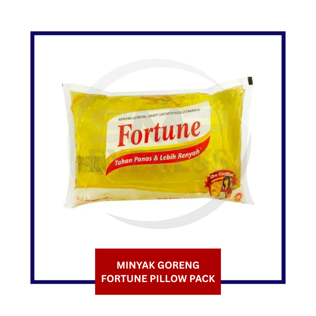 

Minyak Goreng Fortune Kemasan Pillow Pack 1L