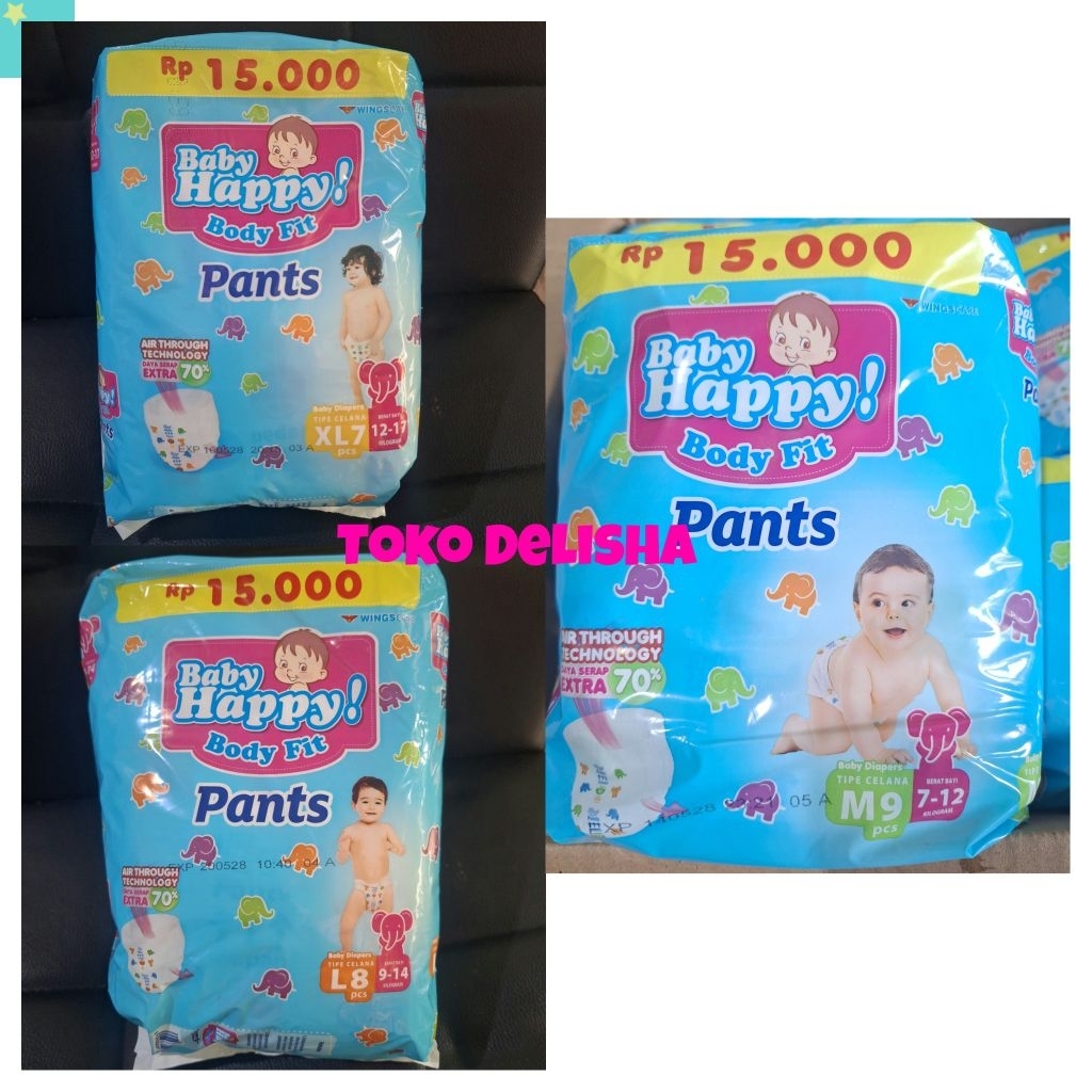 Baby happy M9 L8 XL7 kemasan ekonomis exp 2029 Promo