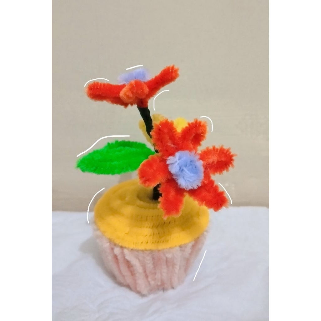 lampu tidur lampu meja kawat bulu