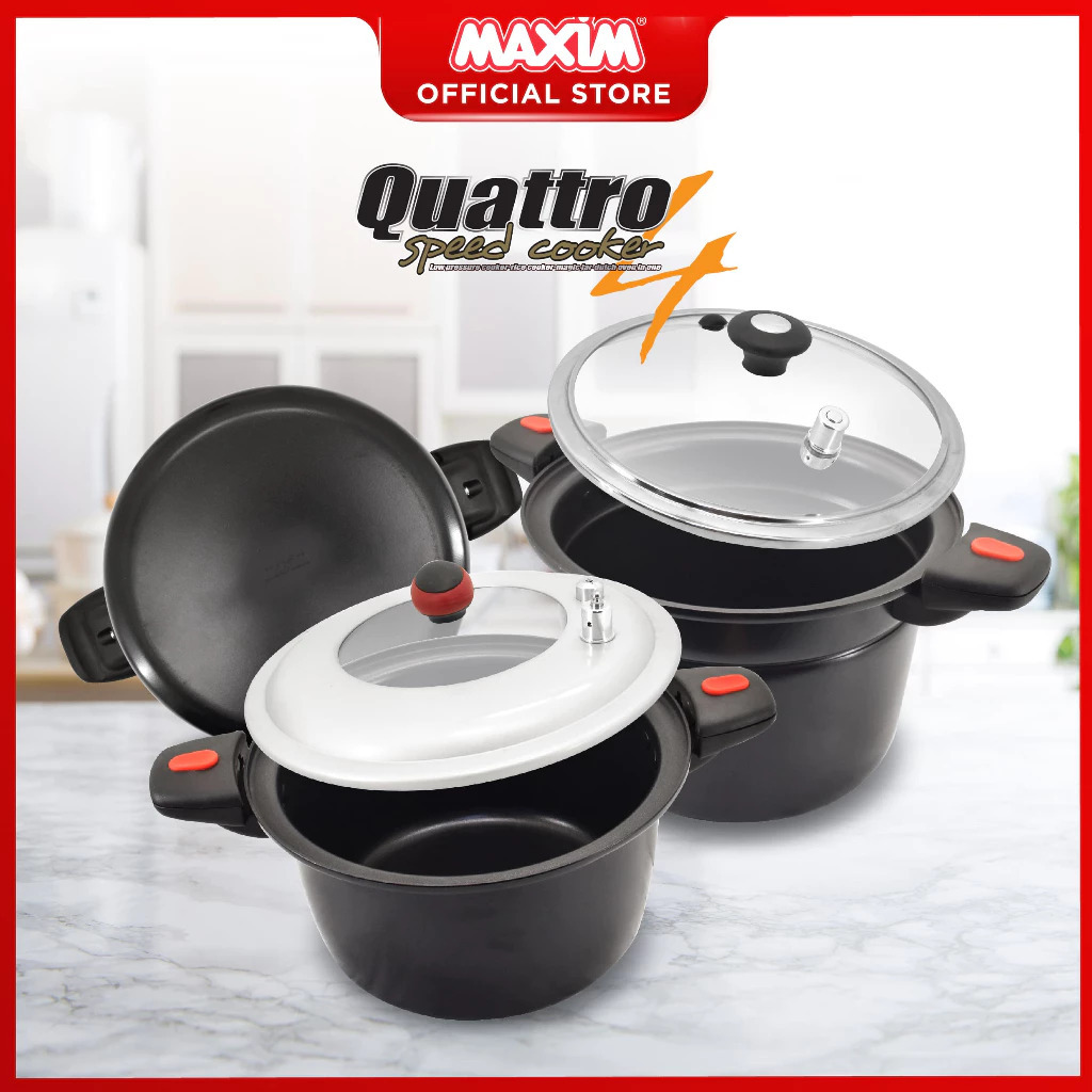 Maspion Panci Presto Maxim Quattro Speed Cooker 4in1 Kapasitas 6 Liter (24 Cm) NQUAT SPC-24-D-EXS