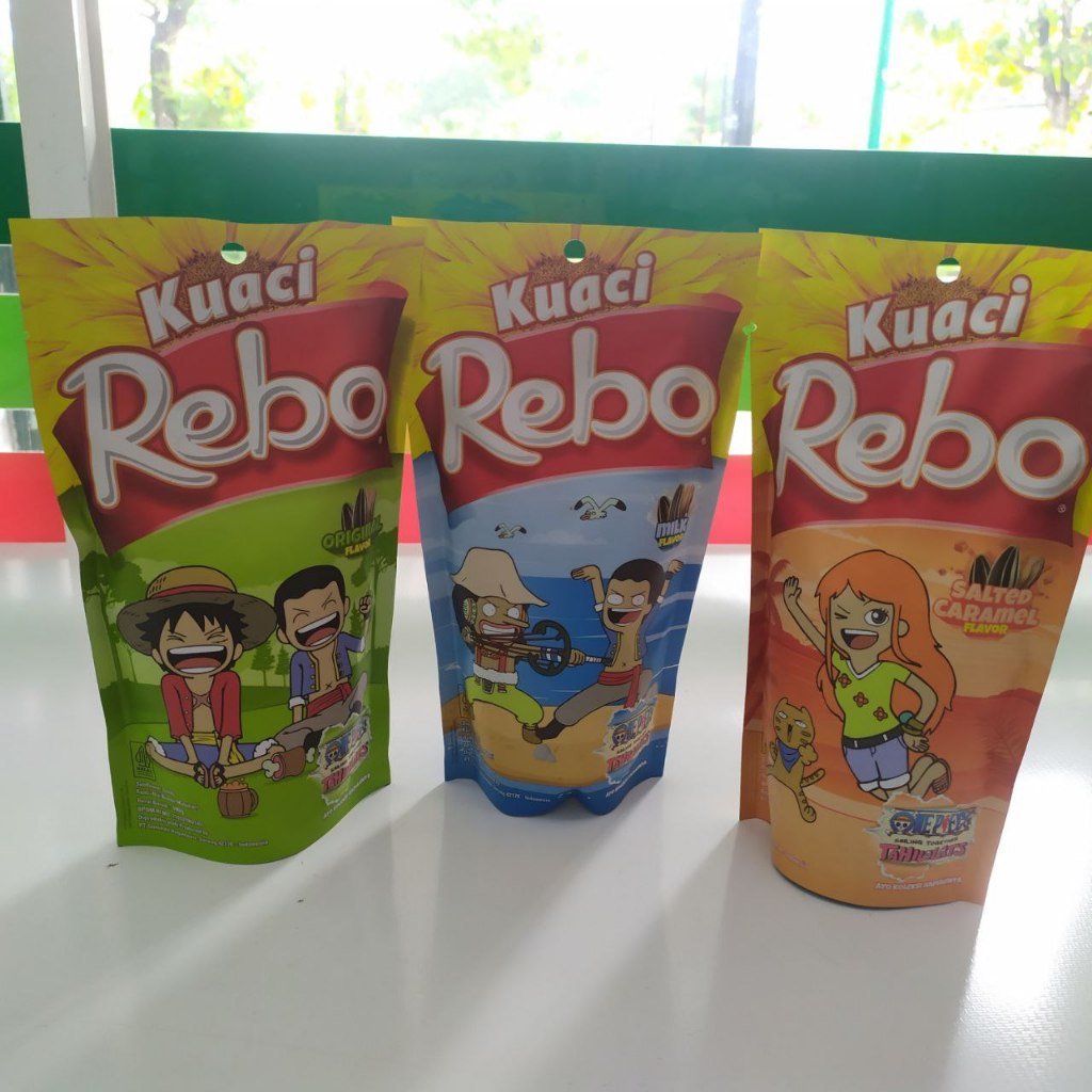 

Kuaci Rebo - 140gr Rasa Original, Milk & Salted Caramel, Snack Favorit dari Rebo Kuaci