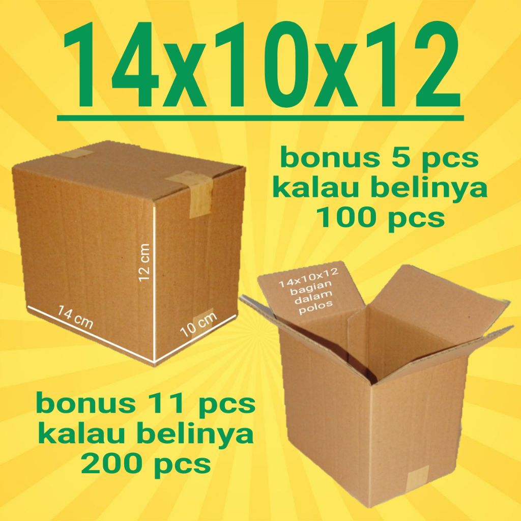 

Kardus Packing Ukuran 14x10x12