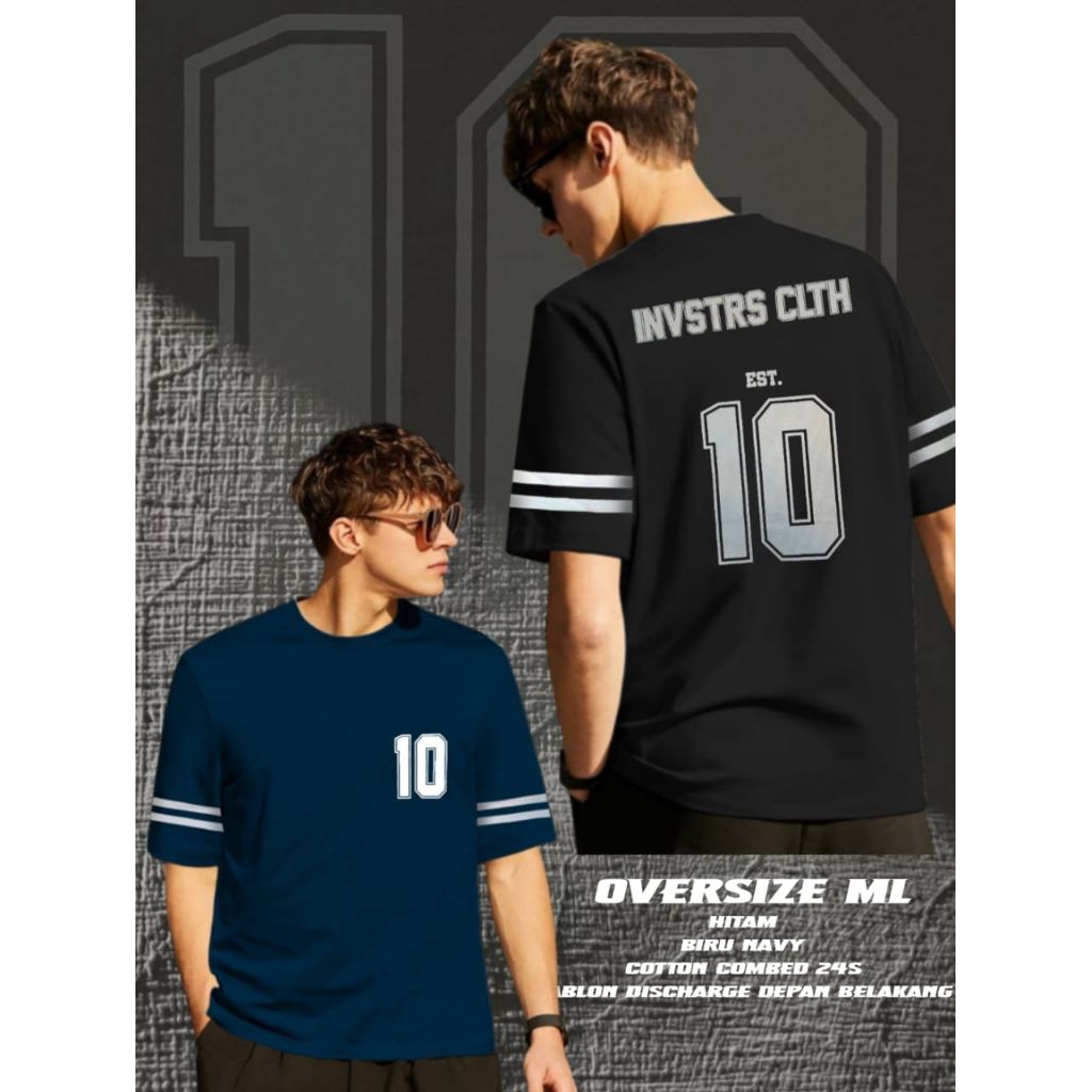 baju kaos distro oversize pria dewasa investors | cotton combeds 24s (1pc)