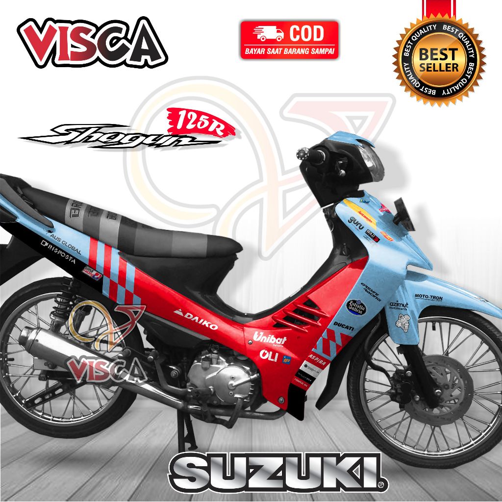 Decal Shogun 125 R Full Body Stiker Shogun 125 R Full Body Striping Shogun 125 R Full Body GRESINI