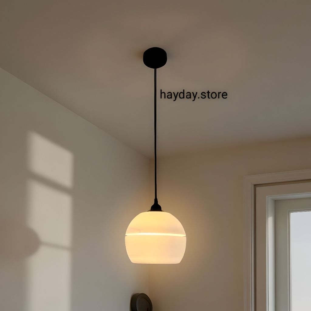 Lampu Hias Gantung Minimalis Moonlight Big.Cocok untuk kamar tidur,ruang tamu,dapur dan void.