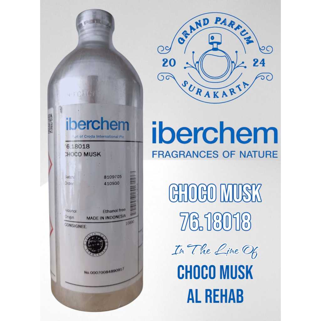 CHOCO MUSK ~Choco Musk Al Rehab~ BY IBERCHEM BIBIT PARFUM KEMASAN SEGEL KALENG 1KG ( ORIGINAL )