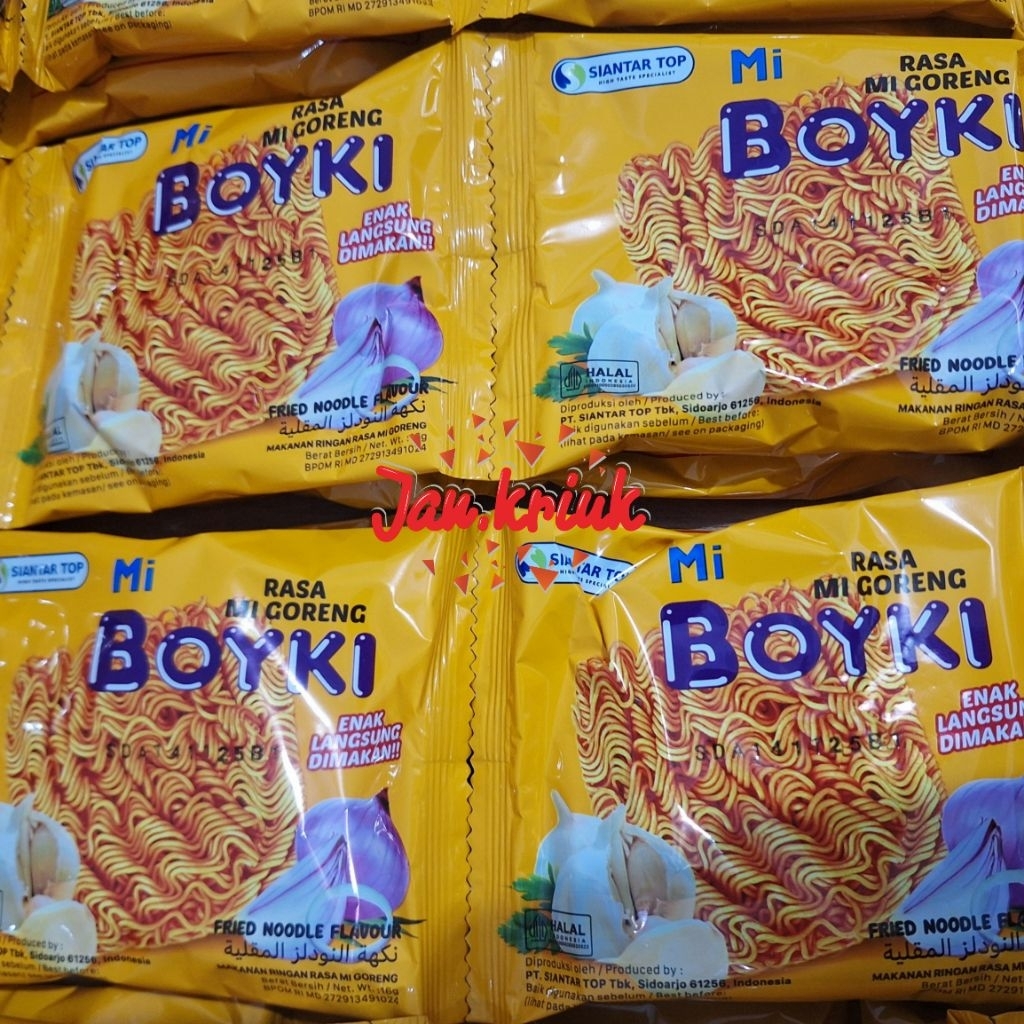 

Mie Boyki Snack jadul rasa mi goreng renteng isi 10 pcs