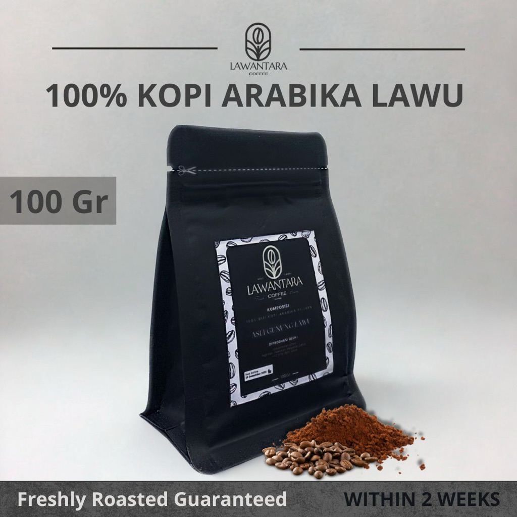 

100% BIJI KOPI ARABIKA LAWU Fresh Coffee Beans by Lawantara Coffee