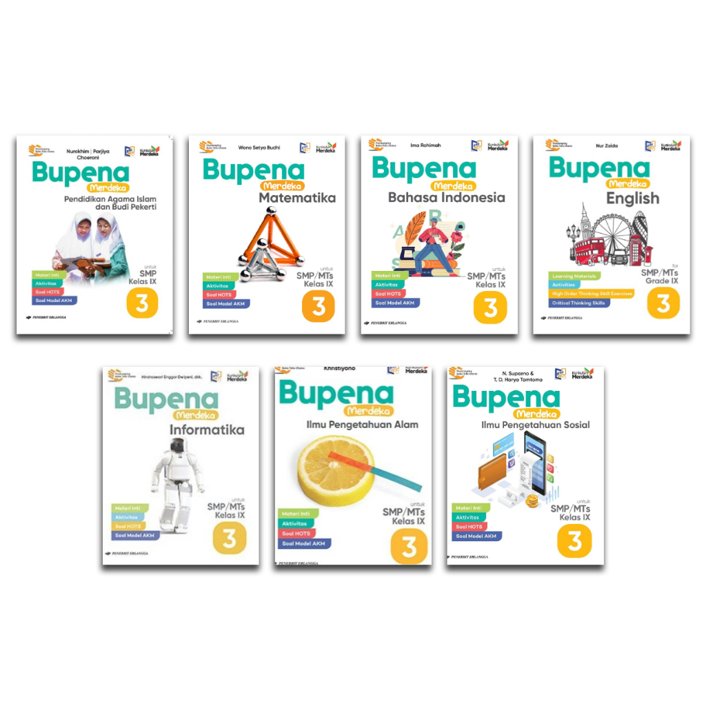 BUKU SOAL BUPENA ERLANGGA KELAS 9 SMP KURIKULUM MERDEKA