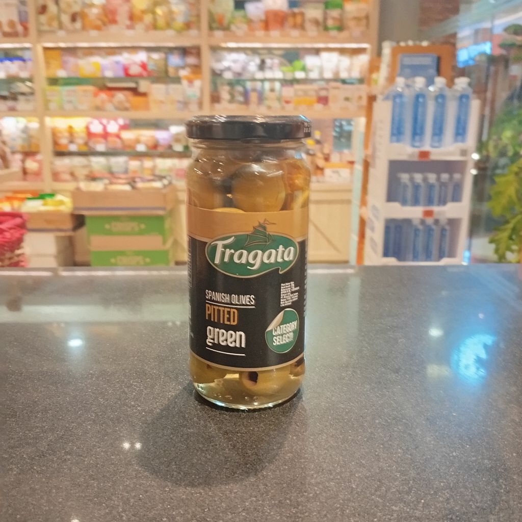 

Pitted Green Spanish Olives by Fragata 230g