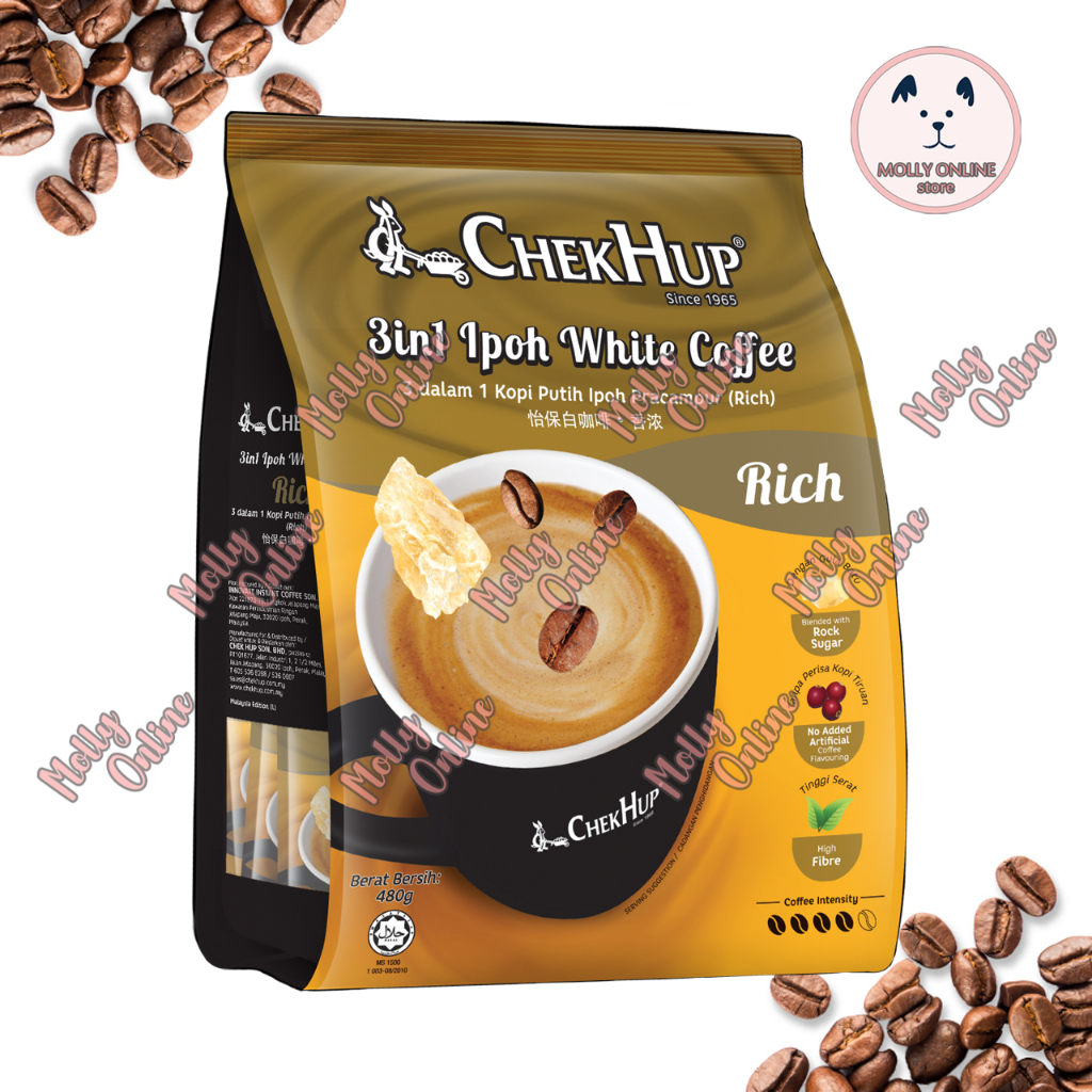 

Chek Hup Ipoh White Coffee 3in1 Rich Instant Coffee Kopi Instan