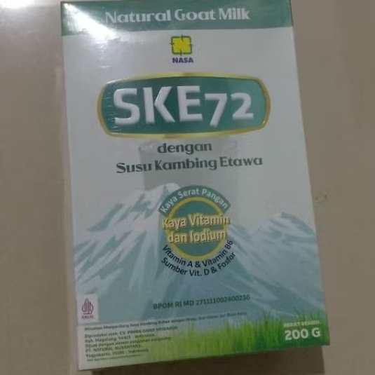 

SUSU SKE 72/Susu kambing etawa kaya vitamin dan iodoum berat 200gr