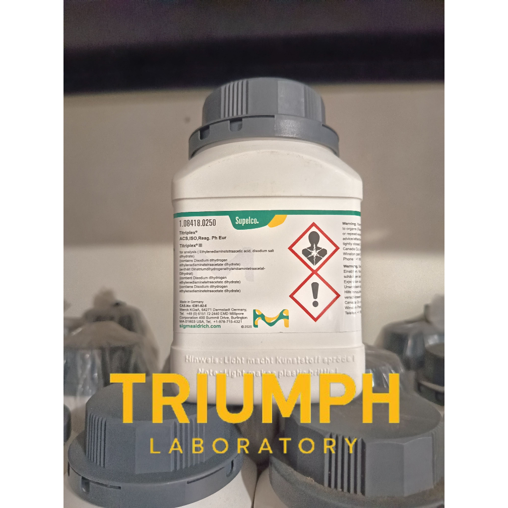 TITRI-PLEX III / EDTA / Disodium Edta/ Na2Edta M E R C K 1.08418.0250 M E R C K 108418 250GR