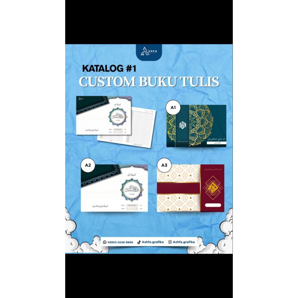 

buku custom nama bisa request suka-suka.