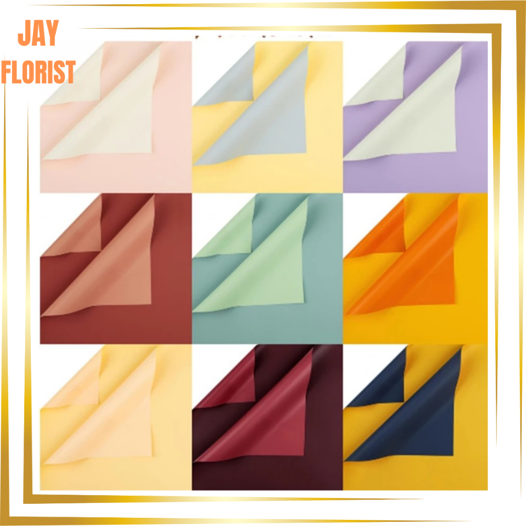 

KB6200 Bicolor Cellophane Kertas Buket Bunga Dua Warna Wrapping Paper