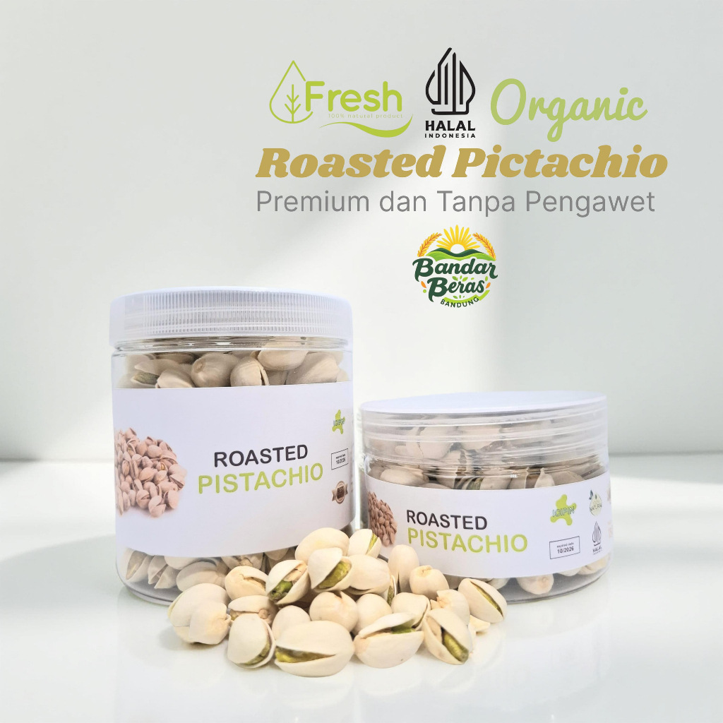 

Kacang Pistachio Panggang Renyah Premium Original 100% Pistachios Roasted Kacang Fustuk Pistacio