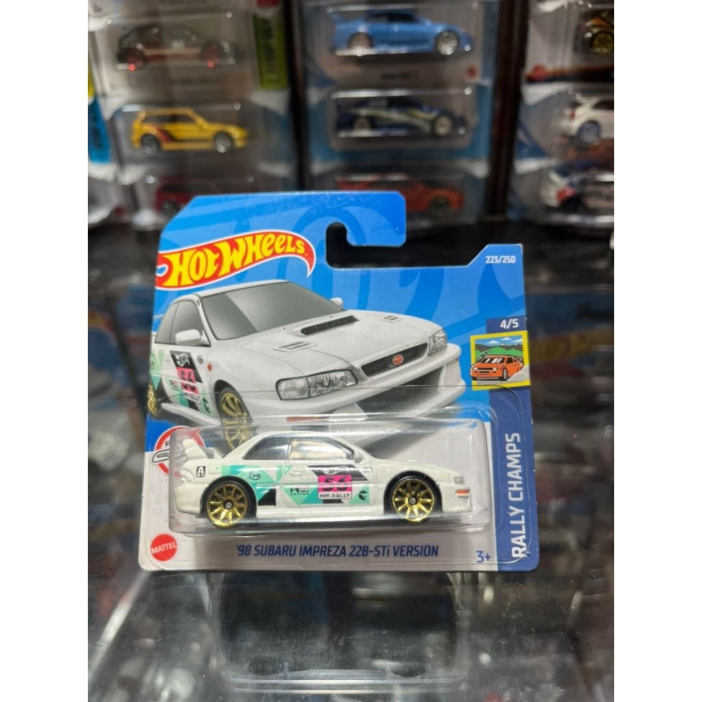 hot wheels 98 subaru impreza 22B sti version THR putih