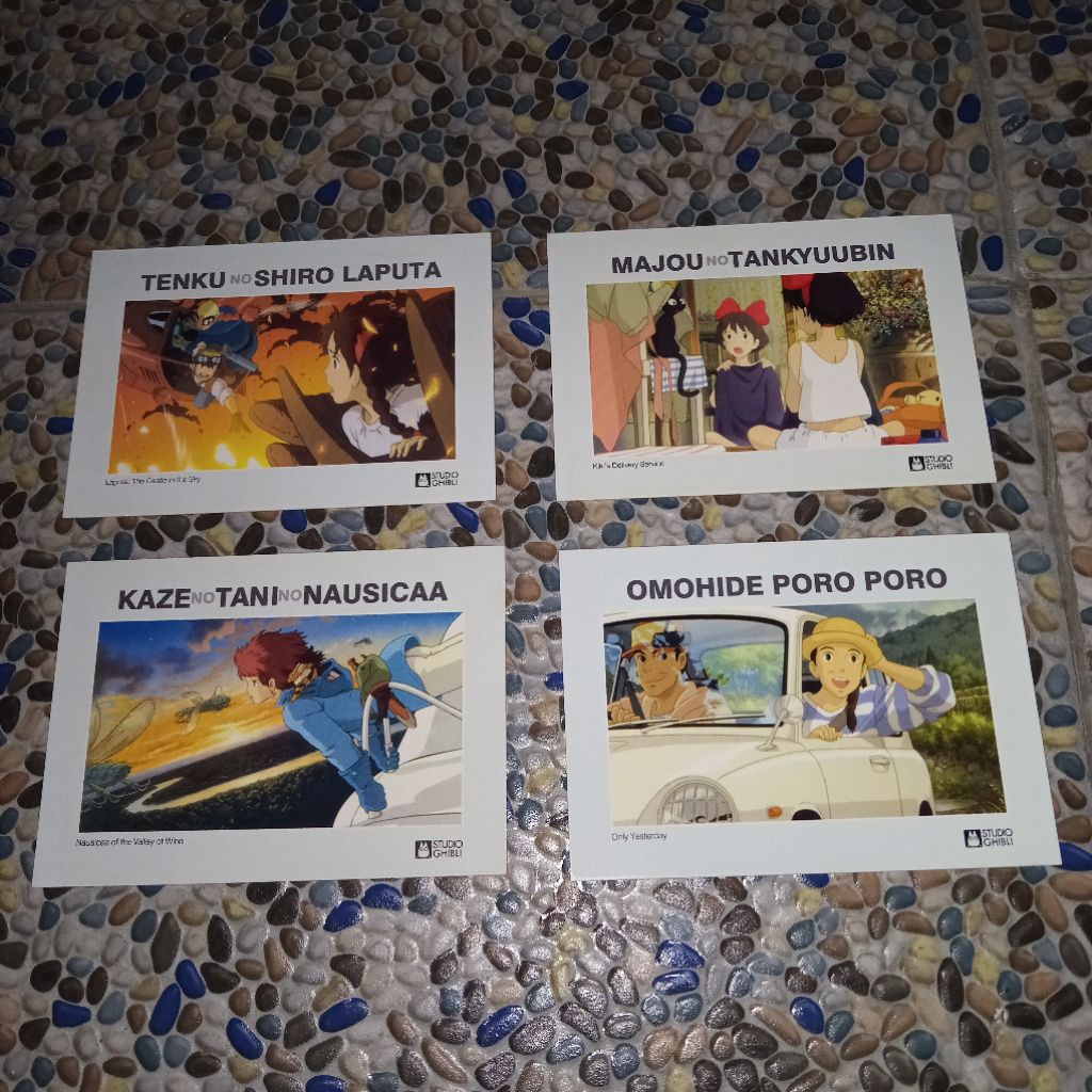 

kartu pos studio ghibli ( set 4 kartu )