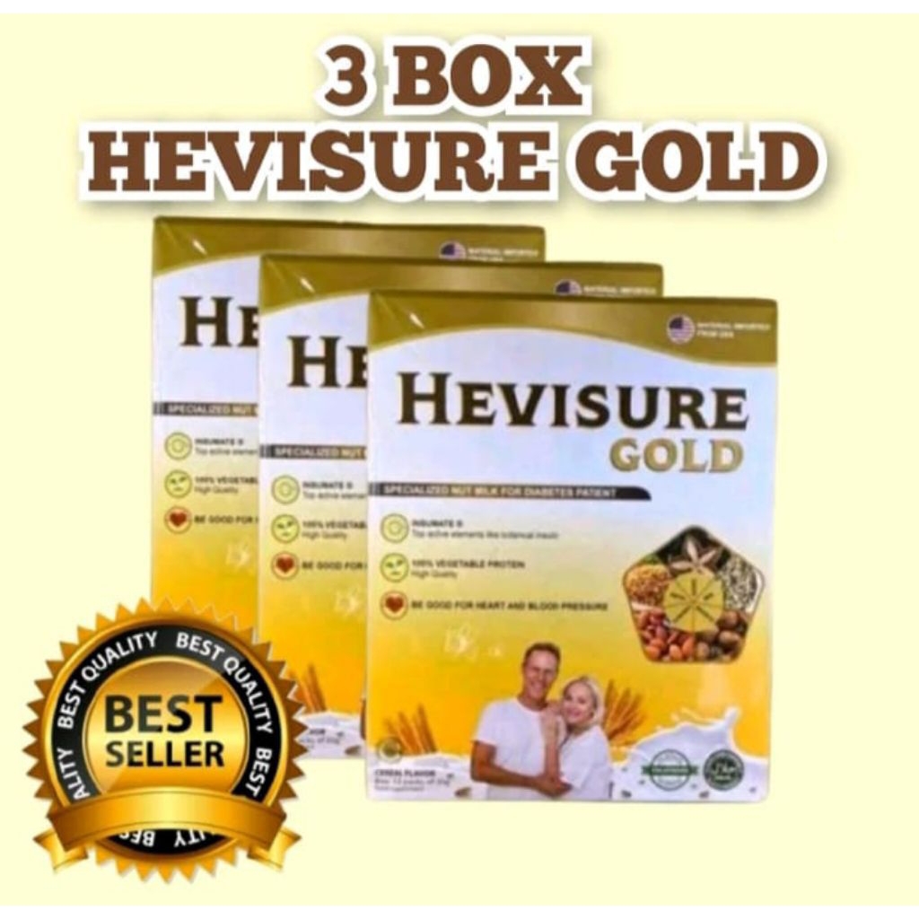 

Hevisure Gold Paket 3 Box Susu Herbal Kacang Nabati Untuk Diabetes, Kencing Manis dan Gula Terbaik BPOM