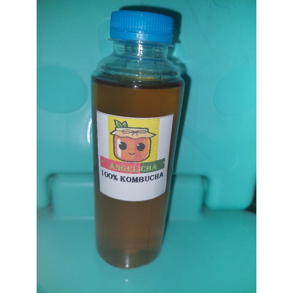 

kombucha original tea kemasan botol AngeliCha 100% kombucha