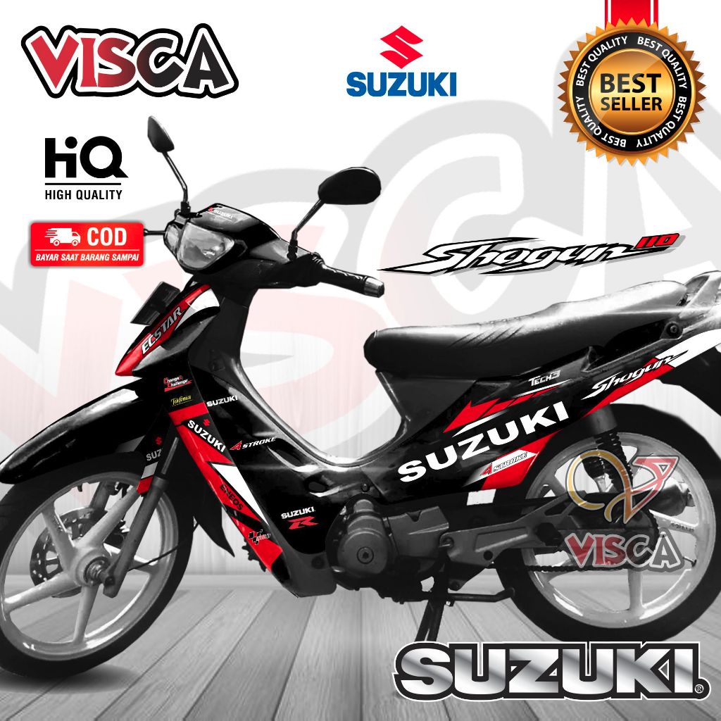 Decal Shogun 110 R Full Body Stiker Shogun 110 R Full Body Striping Shogun 110 R Full Body RACING EC