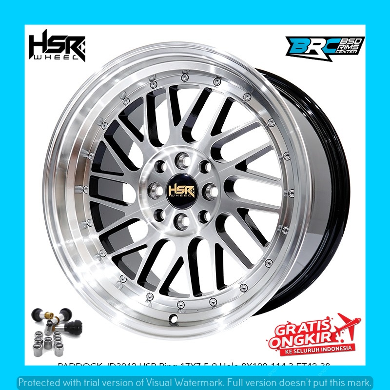 Velg mobil model bbs lm ring 17 cocok untuk jazz xenia avanza dll