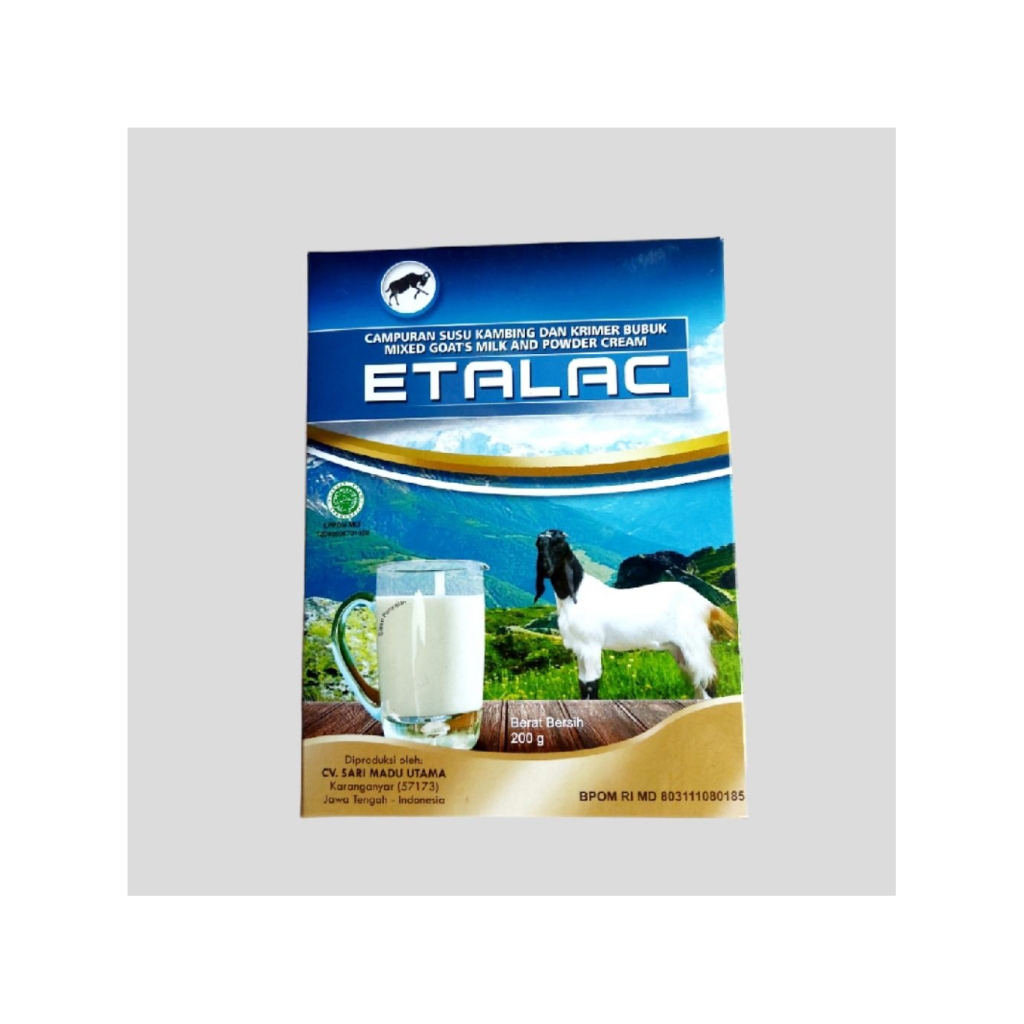 

ETALAC Susu Kambing Etawa Bubuk Original (Paket 2 Box) – Bantu Atasi Nyeri Sendi & Osteoporosis – Tanpa Gula
