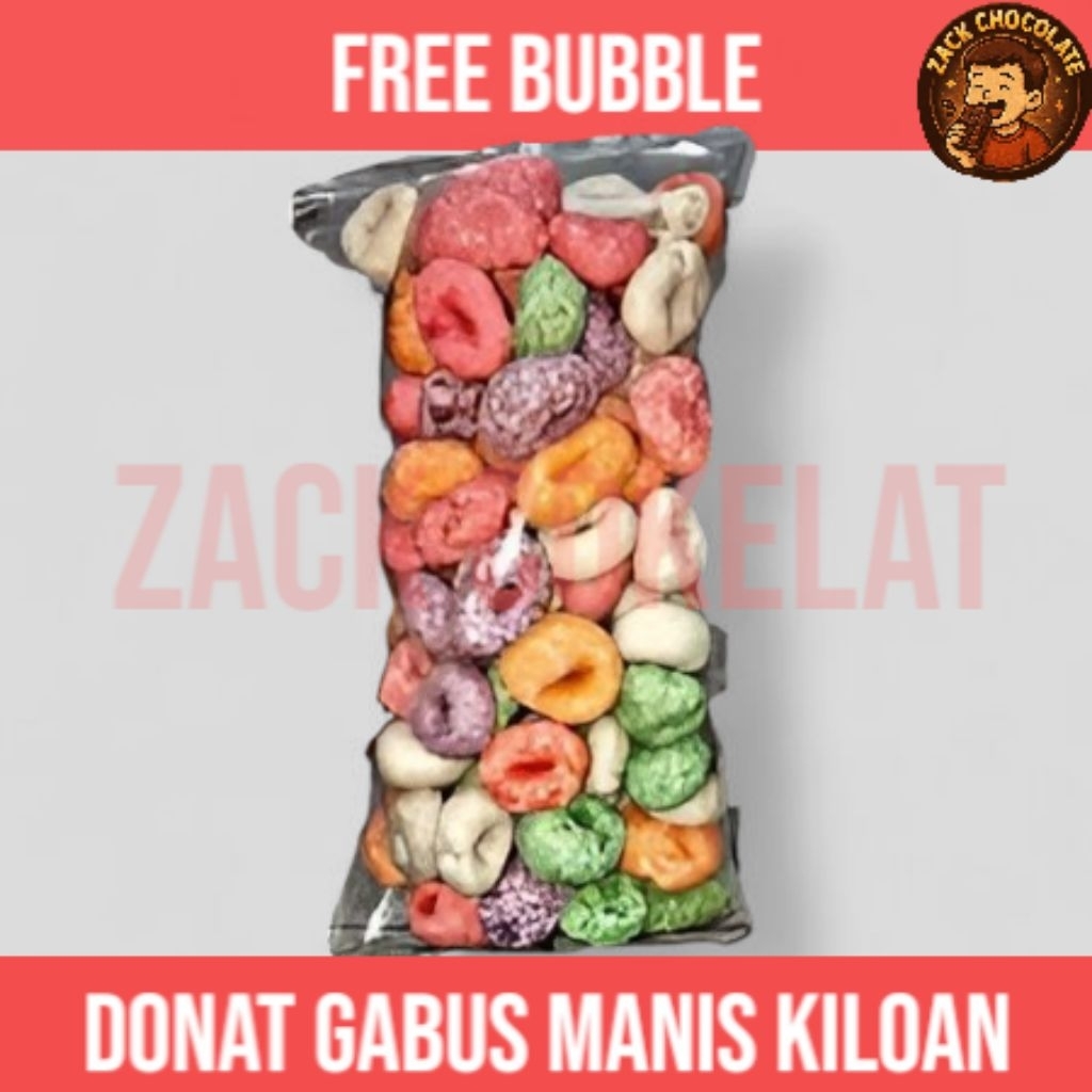 

Donat Gabus Manis Cemilan Kiloan Murah Free Bubble