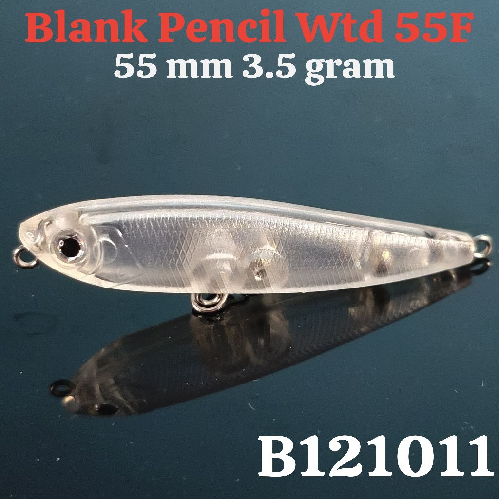 Lure Blank Pencil Wtd 55F Floating 55mm 3,5gram