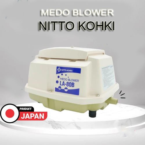 Aerator Nitto Kohki Medo Air Pump Blower LA 80B Pompa Udara Aquarium Kolam Koi