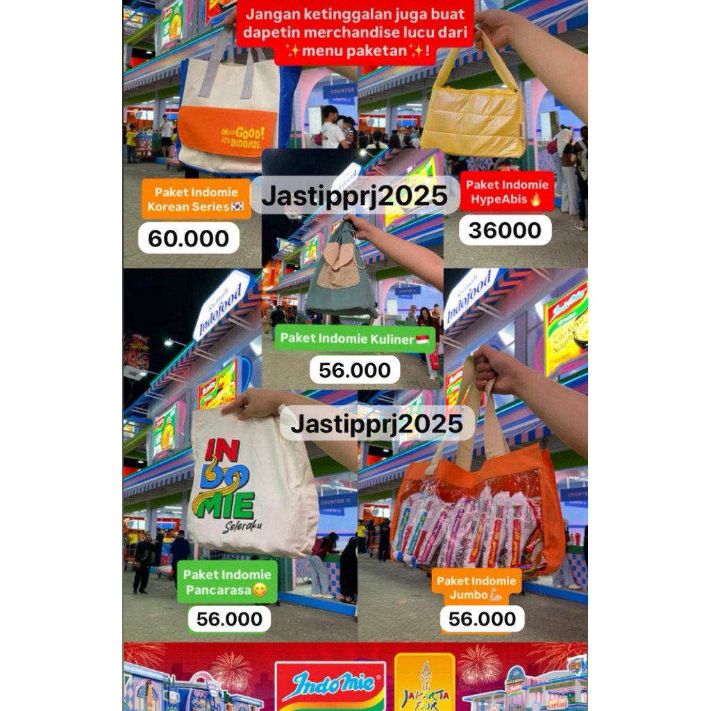

jastip indomie prj 2025 + FREE TAS