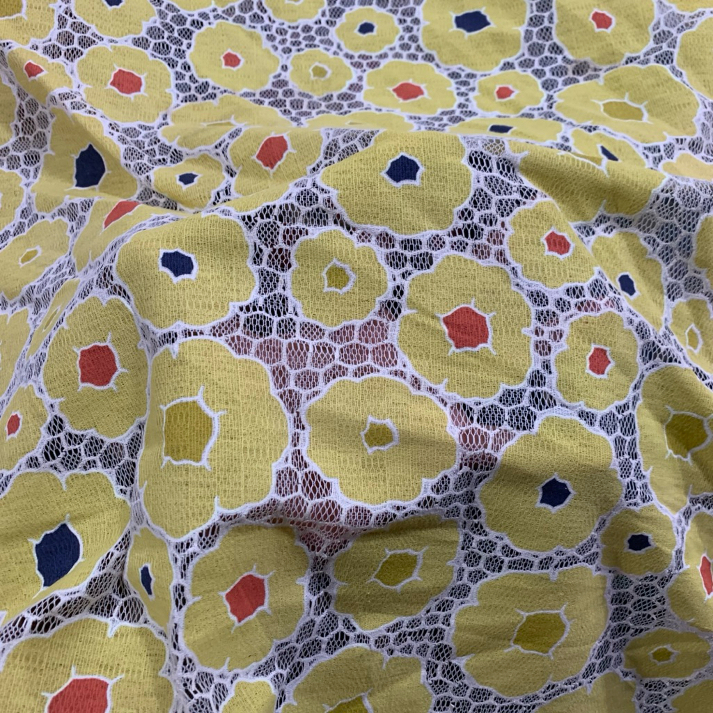 kain brokat premium - kain brokat katun - lace printing - kain brokat - kain brokat katun premium @5