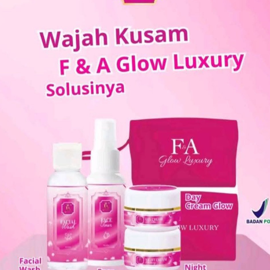 KEMASAN BARU SKINCARE FA SKIN GLOW SKINCARE FA SKIN GLOW LUXURY 1 ORIGINAL MEMUTIHKAN WAJAH MENGHILA