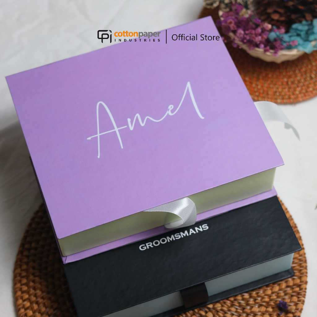 

Box Bridesmaid / Box Groomsman / Box Custom / Hardbox / Size Square 21x18x5cm