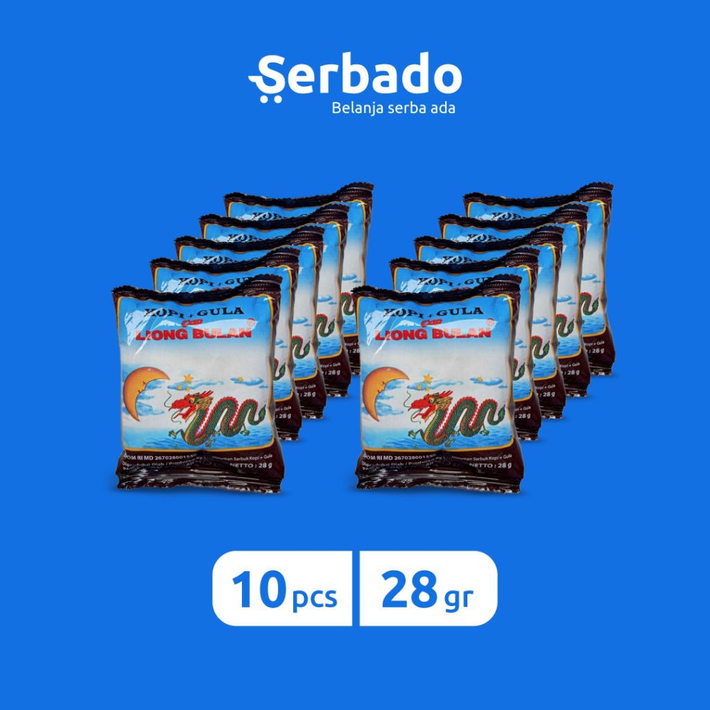 

Liong Bulan Kopi Plus Gula Kemasan Sachet 28gr (Isi 10 Pcs) PROMO