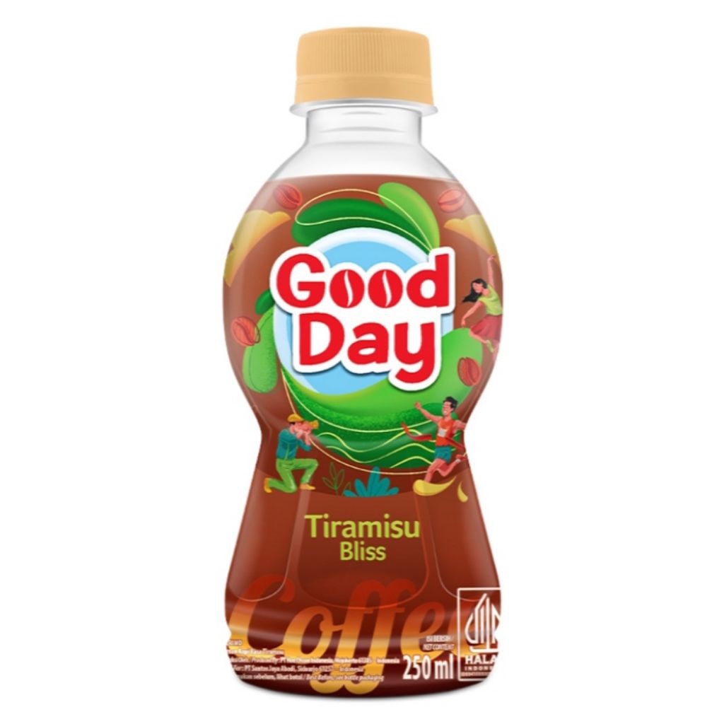 

Good Day Coffee Kopi Botol 250ml / Tiramisu Bliss / Originale Cappuccino / Avocado Delight / Funtastic Mocacinno / Groovy Cookies