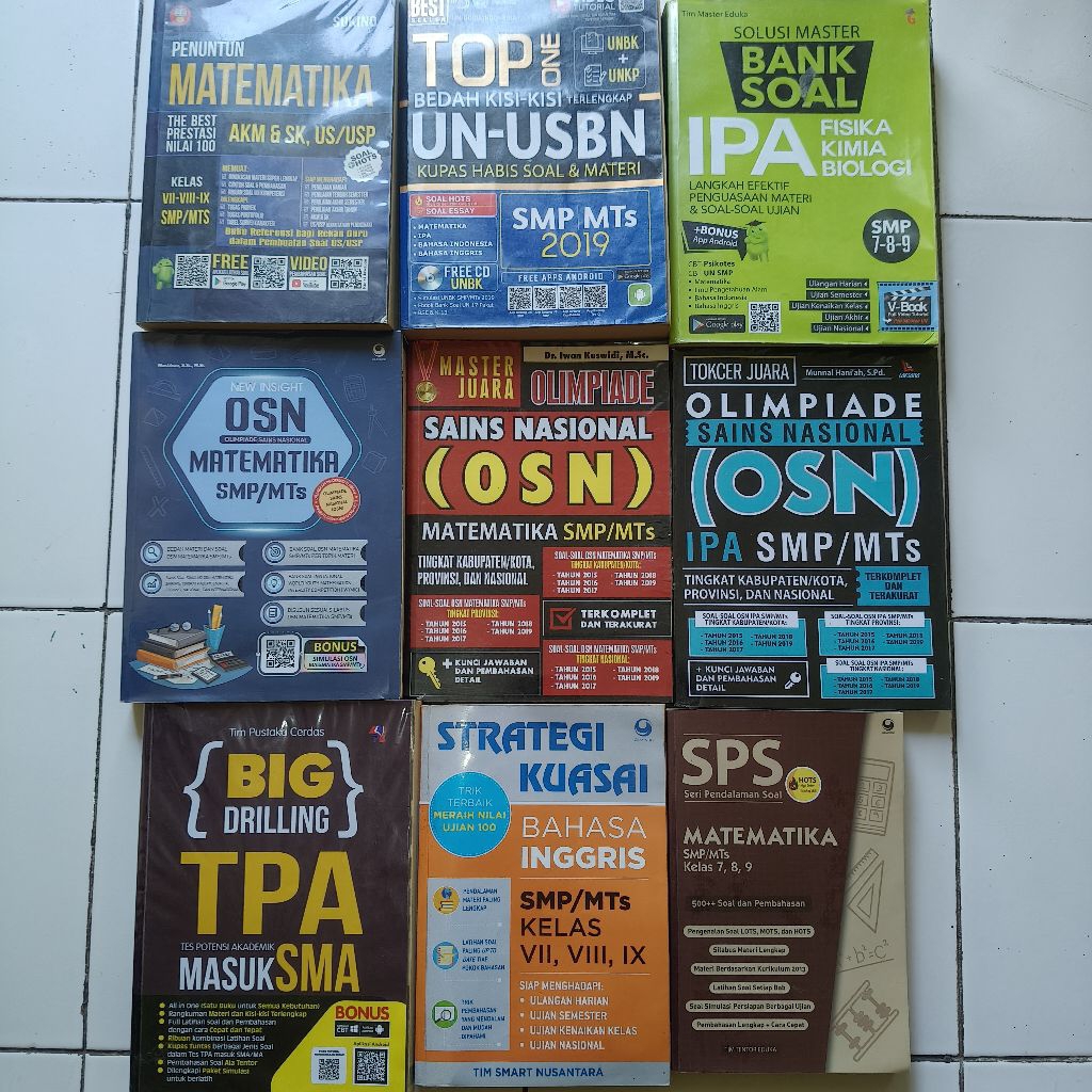 [Preloved] [OBRAL] Buku bekas SMP
