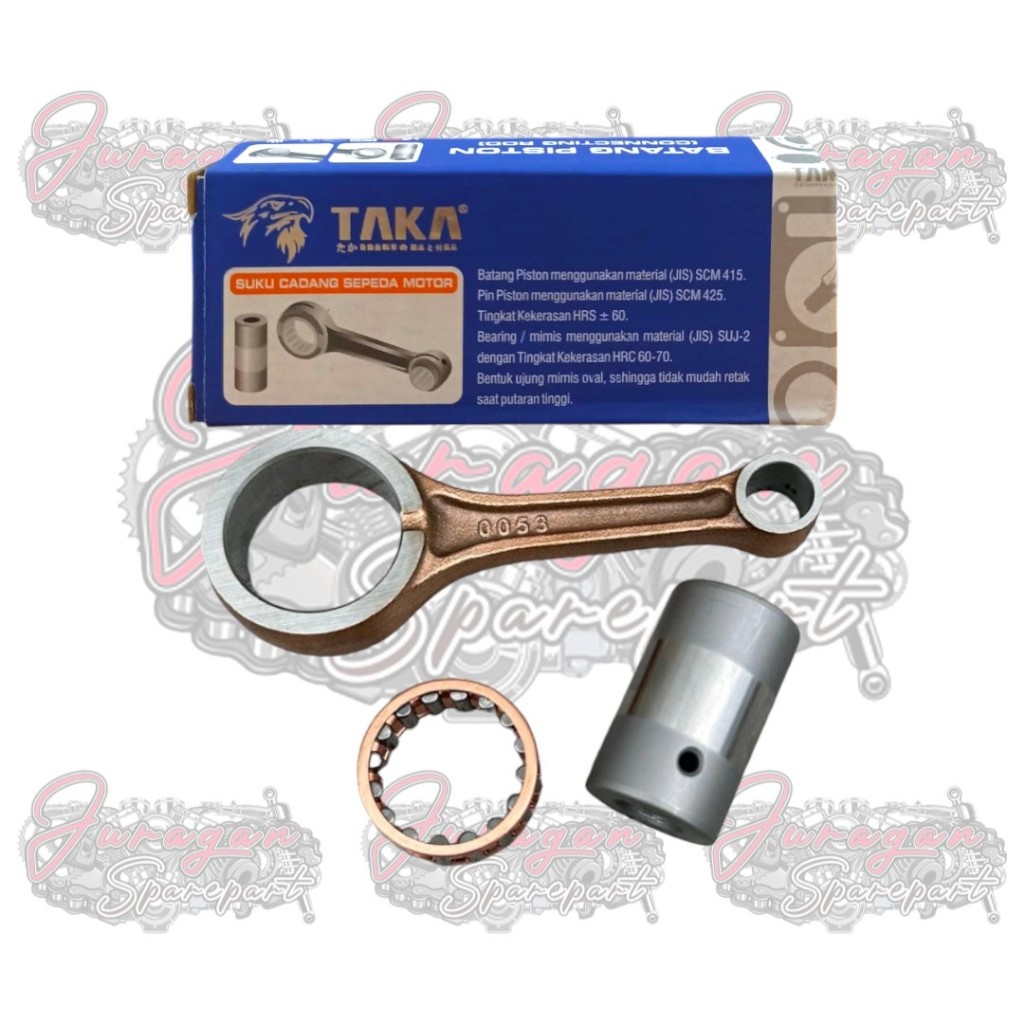 Stang Setang Piston Kawasaki Klx 150 Dtracker Seher Seker Connecting Bearing Kruk As Taka