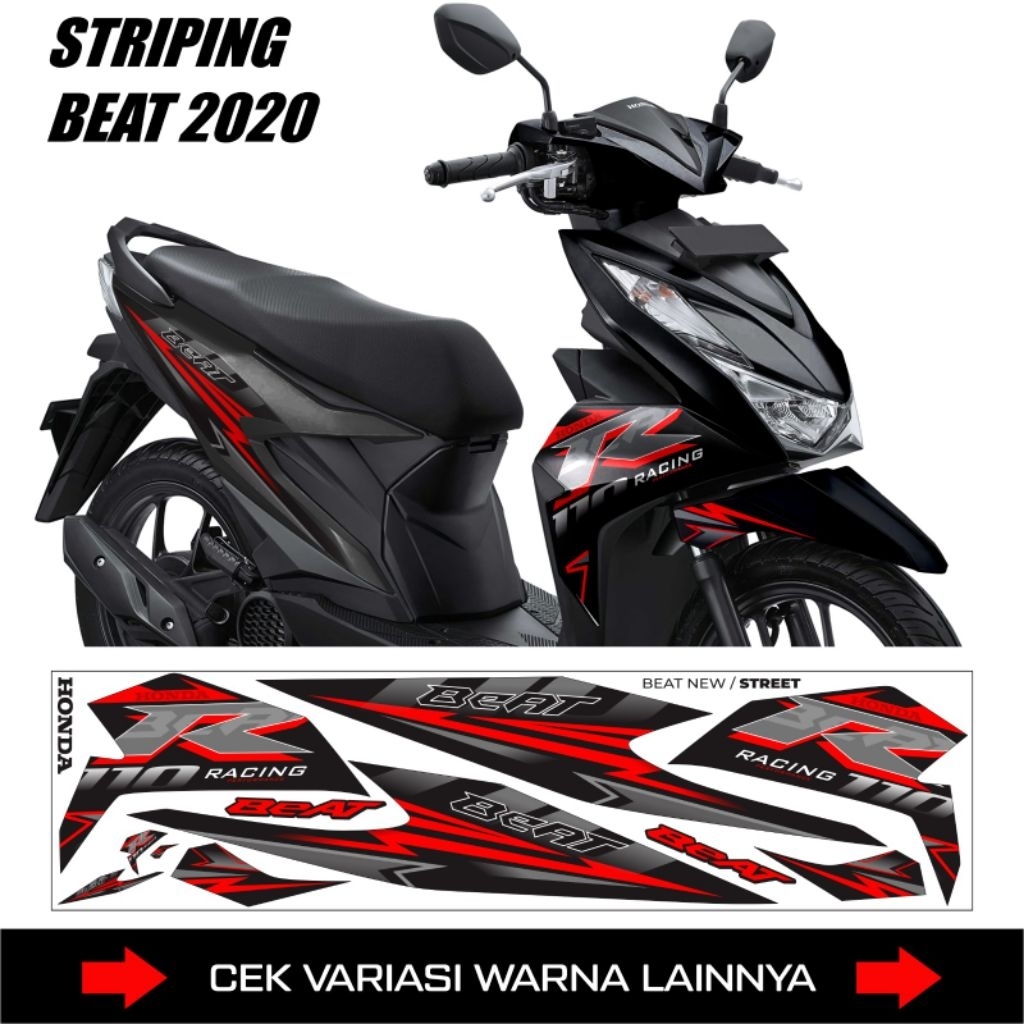 Sticker Honda Beat Deluxe & Beat Street Deluxe 2020 ,2021, 2022, 2023 / Striping Motor Beat New 2020