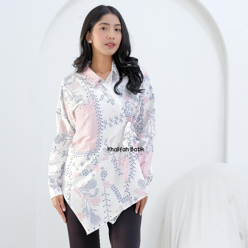 Kemeja Batik Wanita Jumbo Terbaru