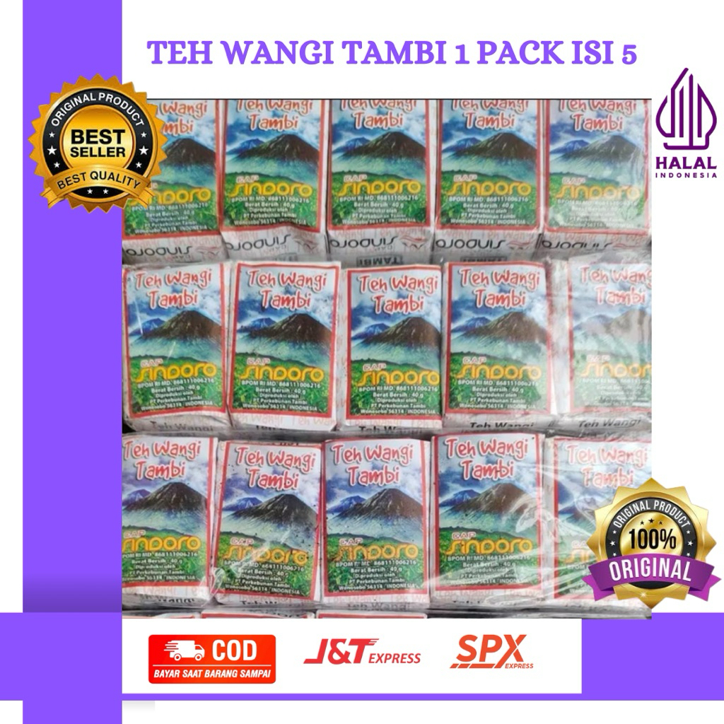 

Teh Wangi Tambi Cap Sindoro 1 Pack isi 5 KNF