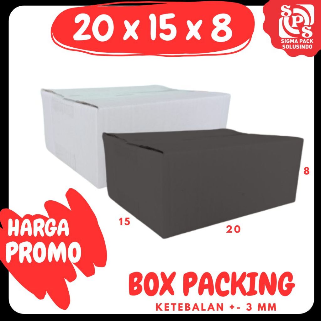 

Box 20x15x8 Kardus Packing A1 Karton Dus Kotak Kemasan Minyak Botol Obat Kopi Jamu Madu Zigma Pack