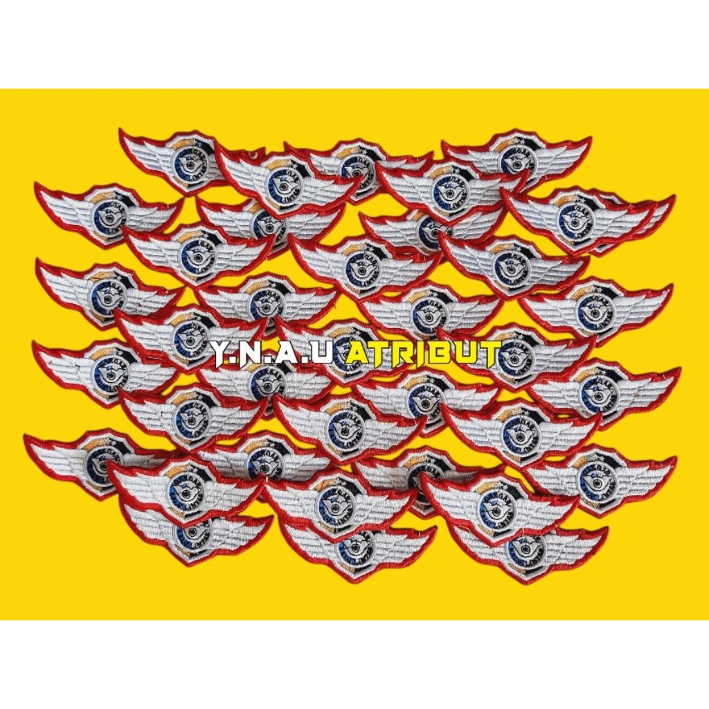 ATRIBUT PDL POLRI / WING PDL SERTIFIKASI LANTAS POLRI / PIN PDL SERTIFIKASI LANTAS DAGKAR POLRI TERB