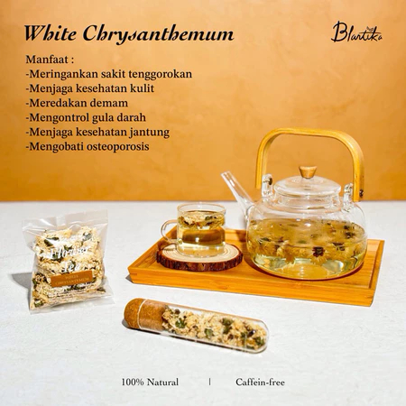 

Blantika - Teh White Chrysanthemum Tea Minuman Herbal Alami Kaya Manfaat | 100% Natural & Halal