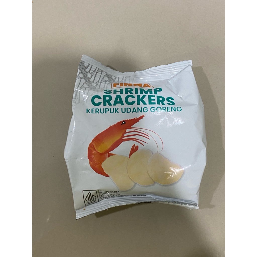 

kerupuk udang finna 10 gr siap makan