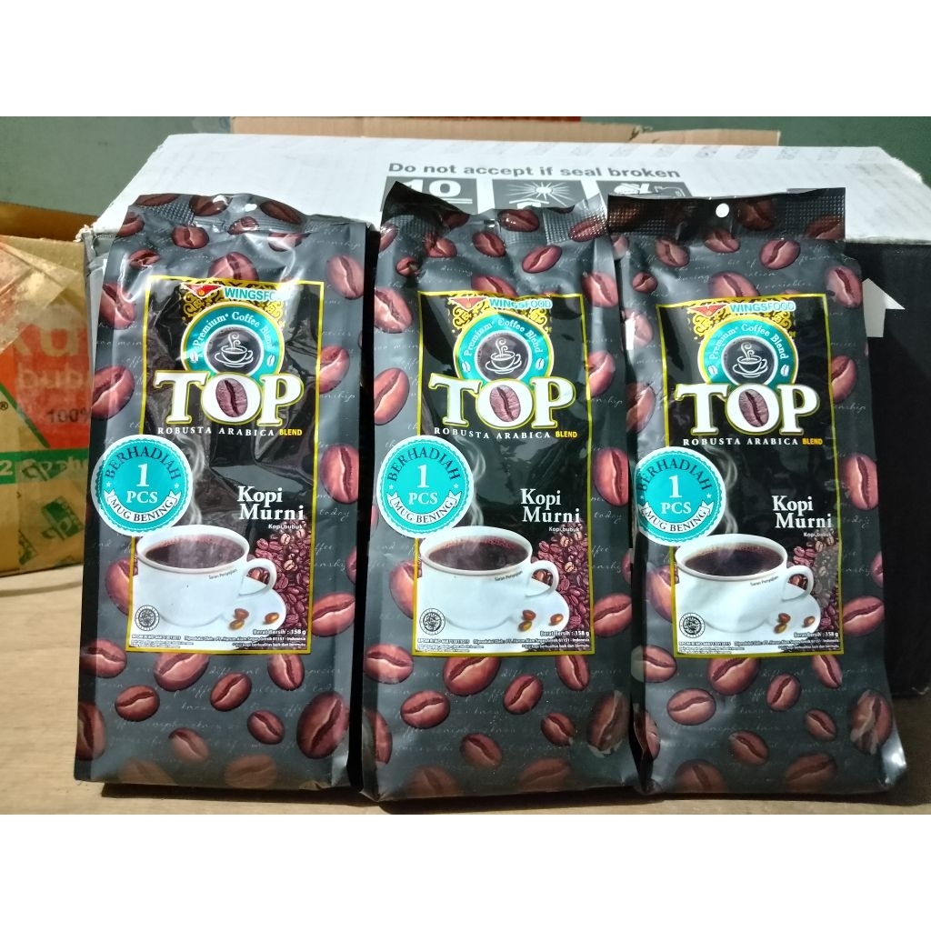 

kopi top murni free gelas cantik