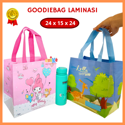 

Goodie Bag Ulang Tahun Anak Laminasi Tas Ultah Anak Hampers Natal muat BENTO UNIKE Goody Bag