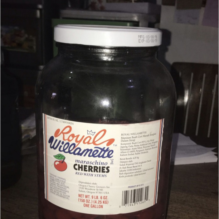 

Cherry Tangkai Merah Rep 250gr - Ceri Tangkai ! !