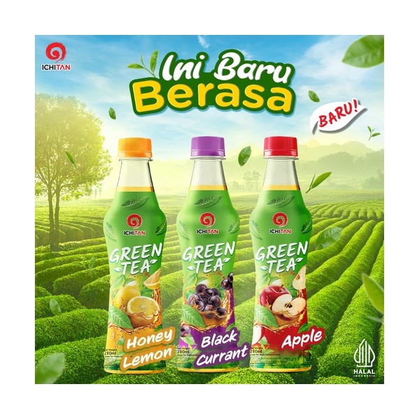 

Ichitan Green Tea Series 280ml | Blackcurant, Honey Lemon, Apple